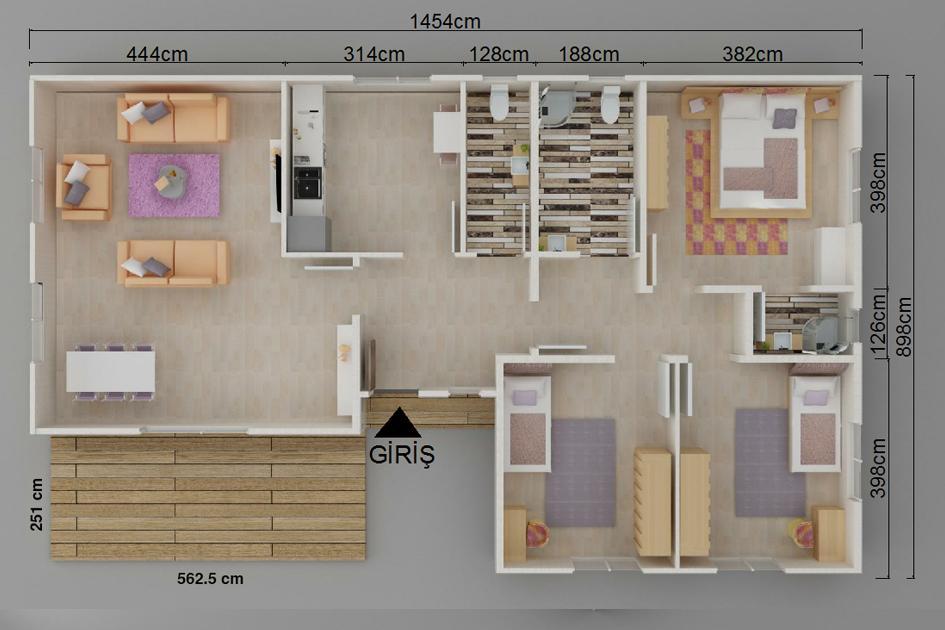 Kayseri Prefabrik 123 mt - Görsel 4